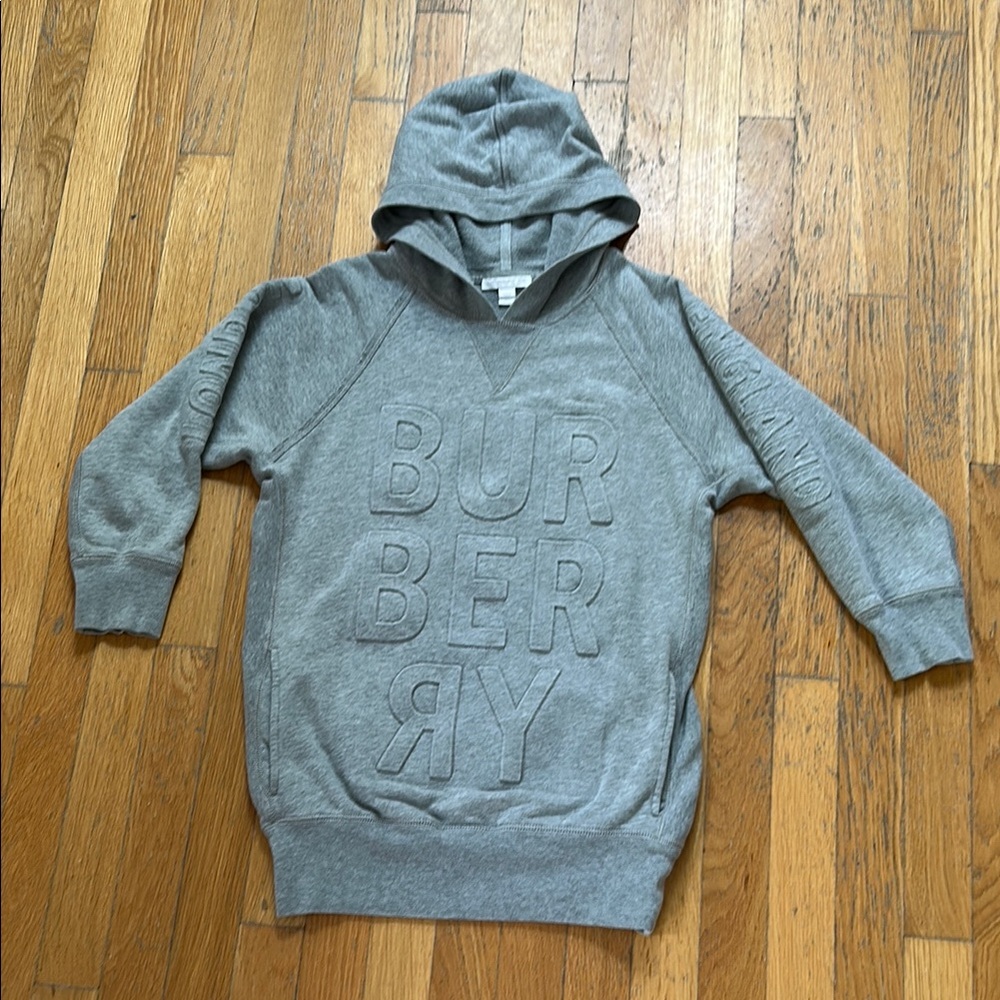 Burberry Embossed Sweatshirt Dress